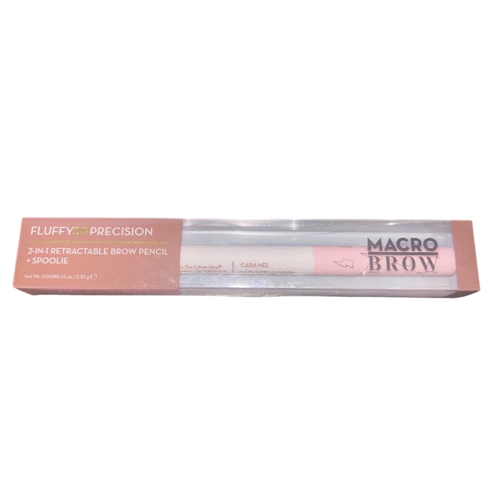 The Crème Shop Macro‎ Brow Caramel 2-in-1 Retractable Brow Pencil + Spoolie
